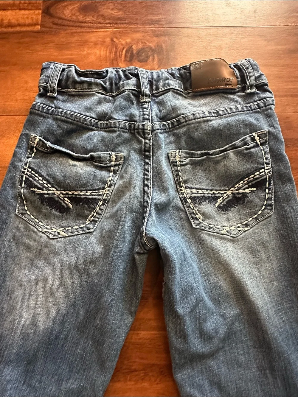 Kids Blue Denim Jeans - Classic bootcut Leg